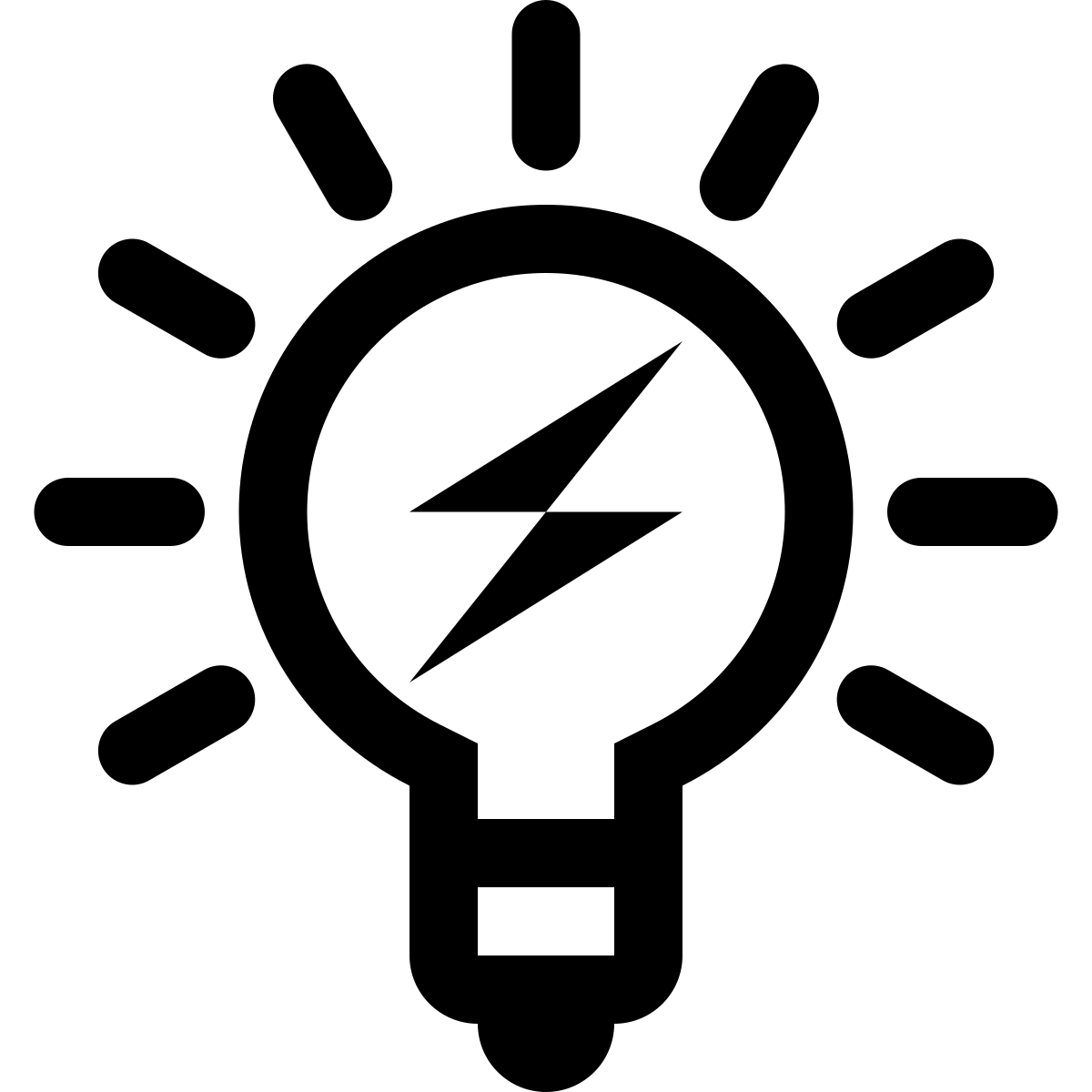 Simpleicons_Interface_lightbulb with a bolt.svg